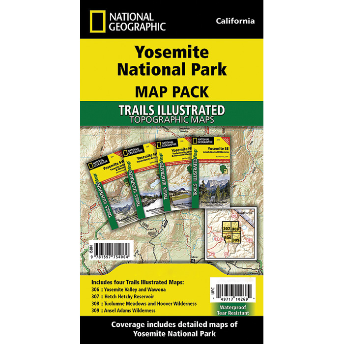 104276 Yosemite National Park Map Pack Bundle
