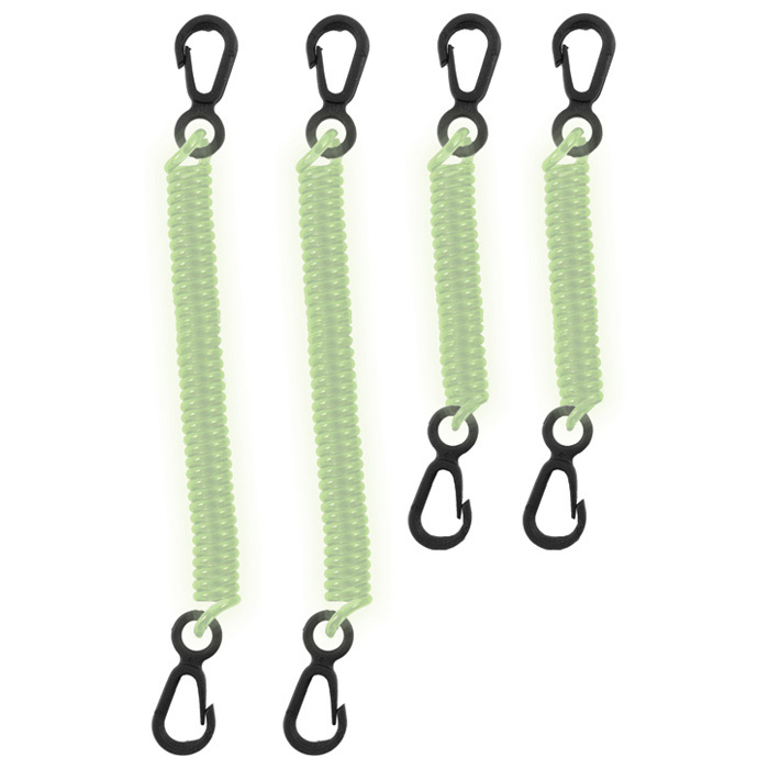 149892 Dry Doc Coiled Tether Glow, Pack Of 4