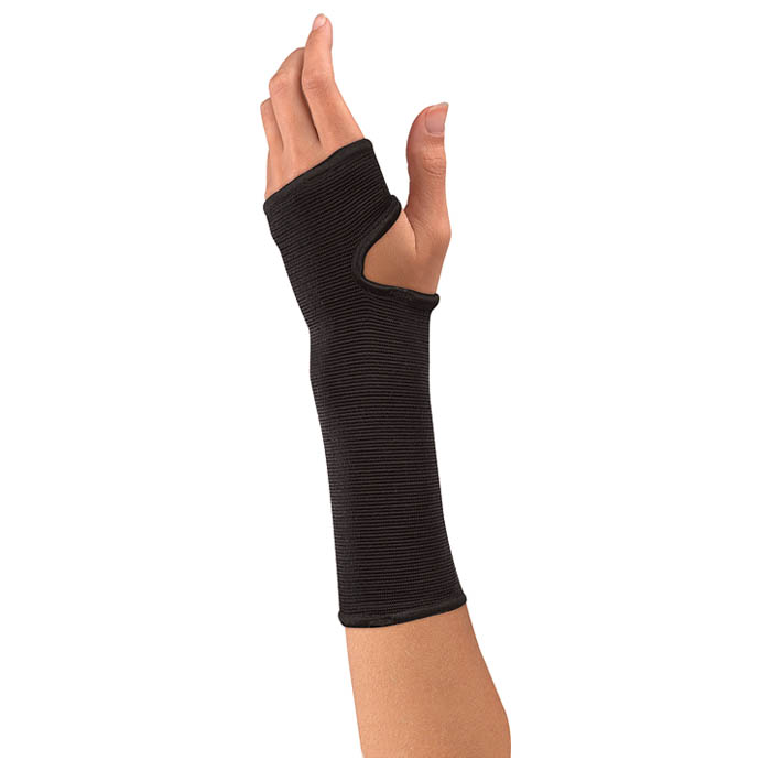 376240 Elastic Wrist Support, Black - Regular