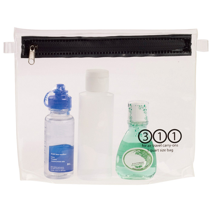 Lewis N. Clark 744353 Carry-on 1 Qt Clear Toiletry Pouch