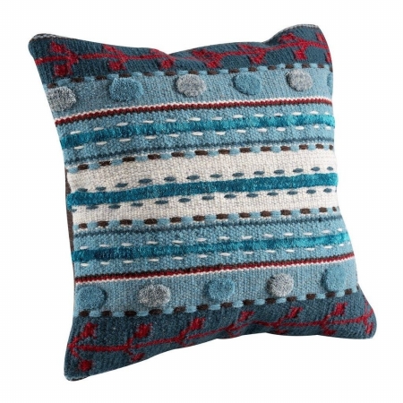 Cusabrtur161600 Abramo Turquoise Square Cushions, 16 X 16 In.
