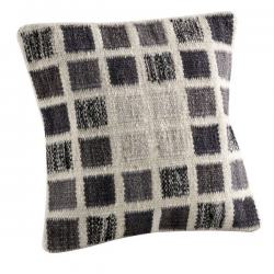Cusdoowgy181800 Dominico White & Grey Square Cushions, 18 X 18 In.