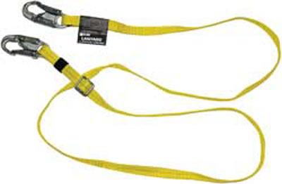 Miller By Honeywell 493-210wls-z7-6ftyl Adjustable Positioning Lanyard, 6 Ft. With Snap