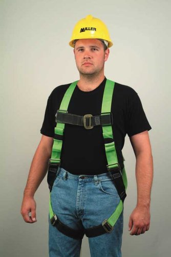 Miller By Honeywell 493-e650-58-ugn Duraflex 650 Series Full-body Stretchable Harness With Tongue Buckle Legs Straps & Side D-rings