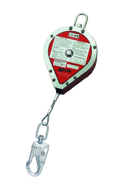 Miller By Honeywell 493-rls30s-z7-30ft Self - Retracting Lifeline With Tagline And Carabiner - Red