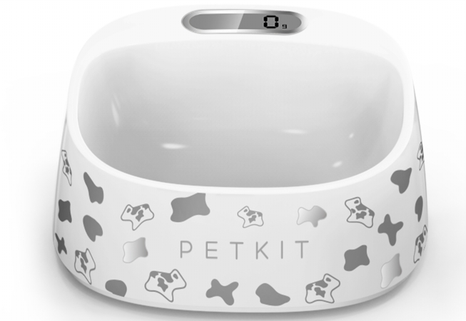 Sab1bw Fresh Smart Digital Feeding Pet Bowl, One Size - Black & White Pattern