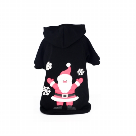 Led Lighting Juggling Santa Hooded Sweater Pet Costume, Extra Small