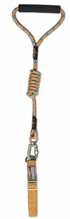 Ha14orsm Dura-tough Easy Tension 3m Reflective Pet Leash & Collar Small - Orange