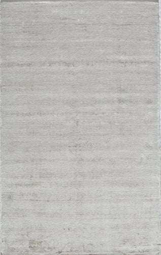 25275 Kendall Brilliant White Rectangle Solid Rug, 5 X 8 Ft.
