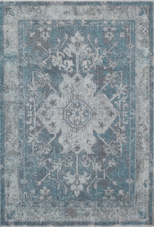 25517 Beverly Blue Rectangle Abstract Rug, 2 X 3 Ft.