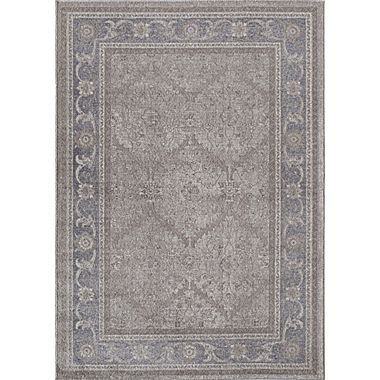 25572 Estelle Ivory Gray Runner Oriental Rug, 2 Ft. 2 In. X 7 Ft. 6 In.