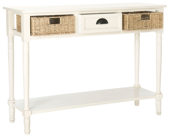 Amh5730b Winifred Console Table, White - 32 X 14 X 44 In.