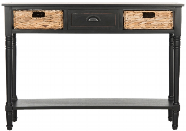 Amh5737a Christa Console Table, Distressed Black - 31.5 X 13.4 X 44.5 In.