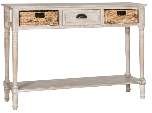 Amh5737e Christa Console Table, Vintage White - 31.5 X 13.4 X 44.5 In.