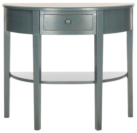 Amh6636b Abram Console Table, Steel Teal - 30.1 X 14.4 X 33.9 In.