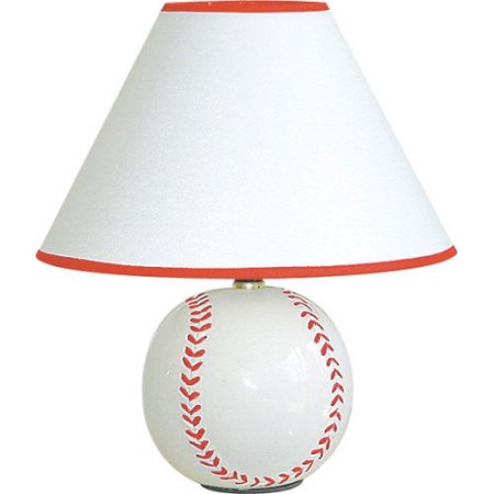 S-604bb 12 In. Baseball Ceramic Table Lamp