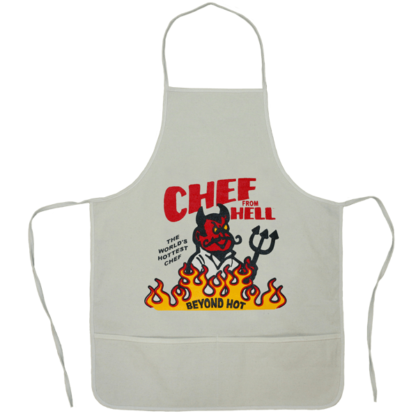 Ts1004 Chef From Hell Apron, Natural