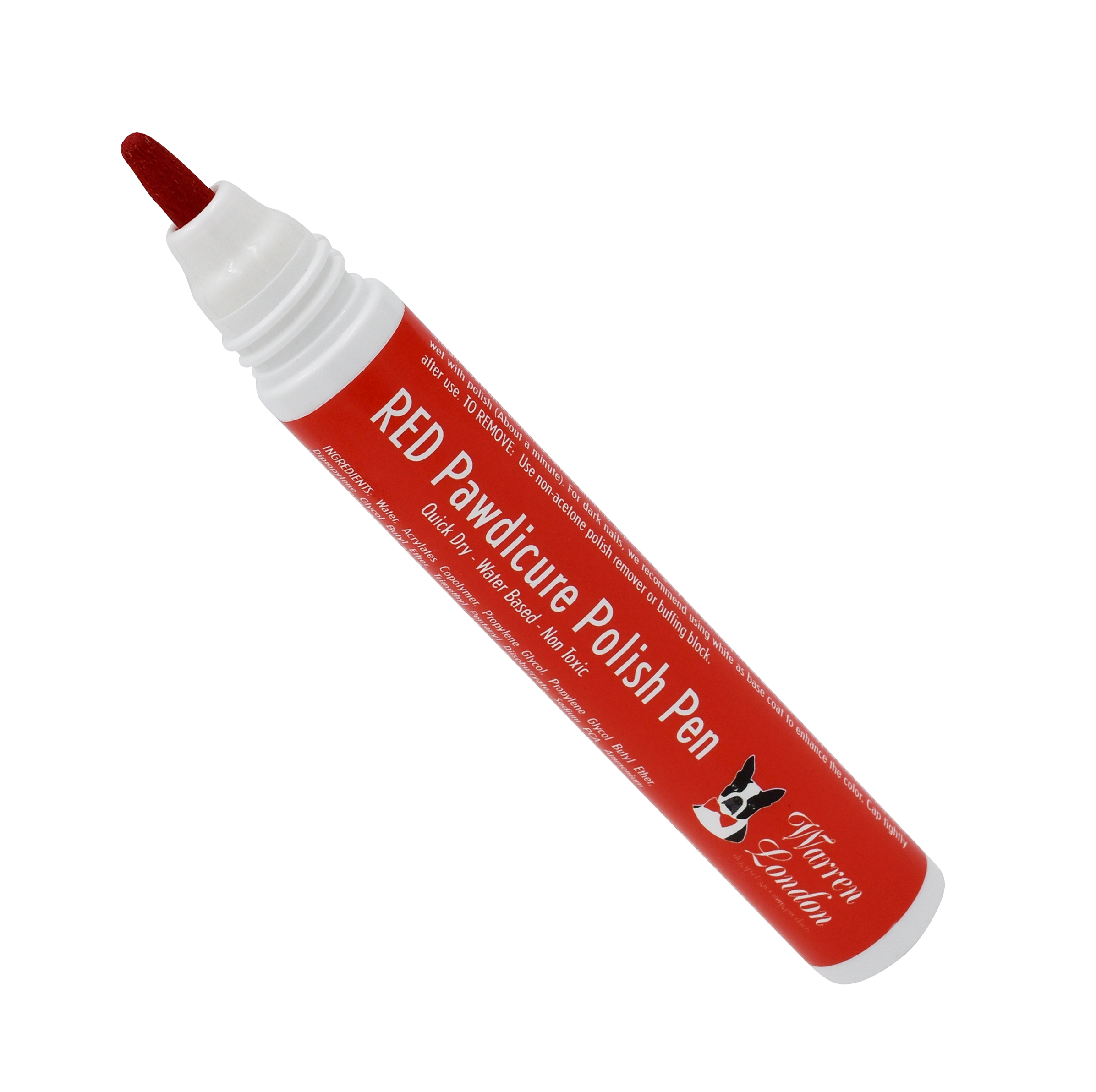 101604 0.16 Oz Pawdicure Dog Nail Polish Pen, Red