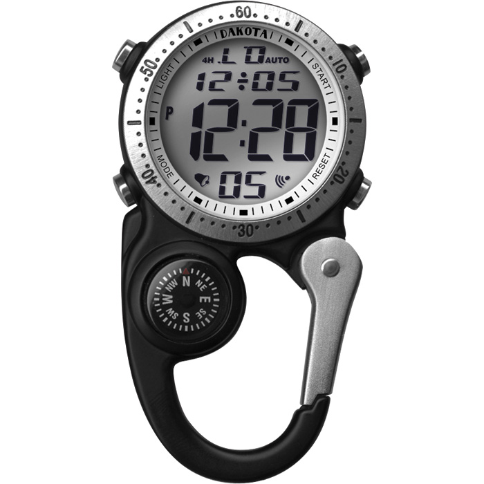 377341 Digital Mini Clip Watch, Black