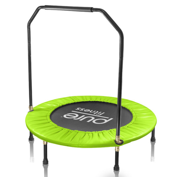 Pure Fitness 40-inch Exercise Trampoline With Handrail 9040mth