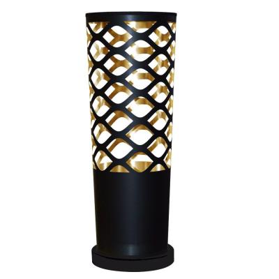Tl_cut-t-698_rht 6 In. Countess 1 Light Black On Gold Table Lamp