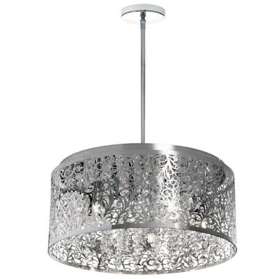 Cha_sie-208c-pc_rht 20 In. Siley 8 Light Polished Chrome Chandelier
