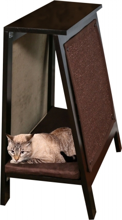 Aframe-es A-frame Cat Bed Scratcher, 23.50 X 15 X 28 In. - Espresso