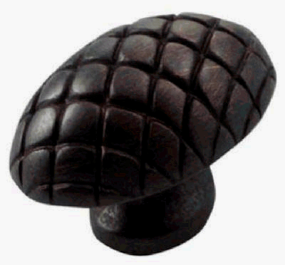 14913 1.05 In. Oil Rubbed Bronze Quilted Egg Knob