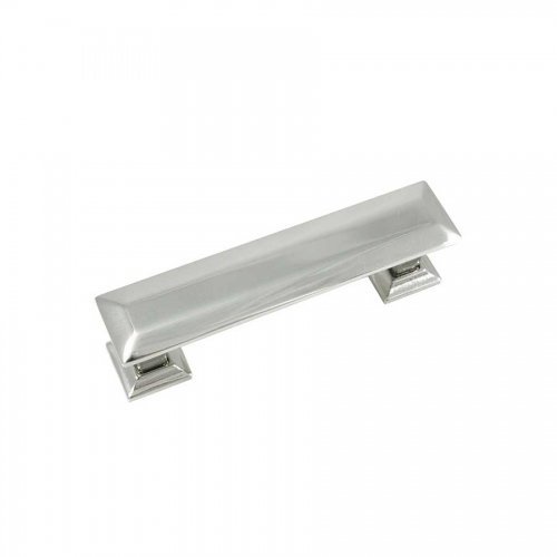 83614 3 In. Polished Nickel Poise Cabinet Pull With Back Plate