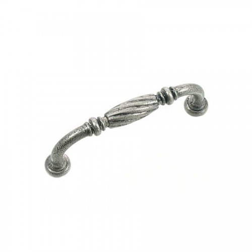 84064 3 In. Distressed Pewter French Twist Cabinet Pull