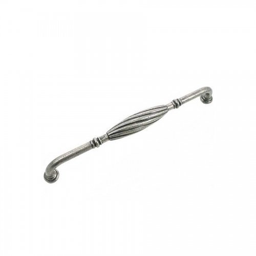 84264 8 In. Distressed Pewter French Twist Cabinet Pull
