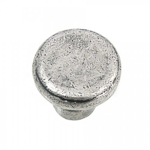 84364 Distressed Pewter Riverstone Large Button Cabinet Knob