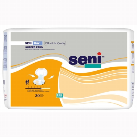 S-un30-ps1 Seni Day Shaped Pads For Moderate Incontinence, Case Of 90