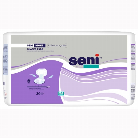 S-pl30-ps1 Seni Night Shaped Pads For Heavy Incontinence, Case Of 90