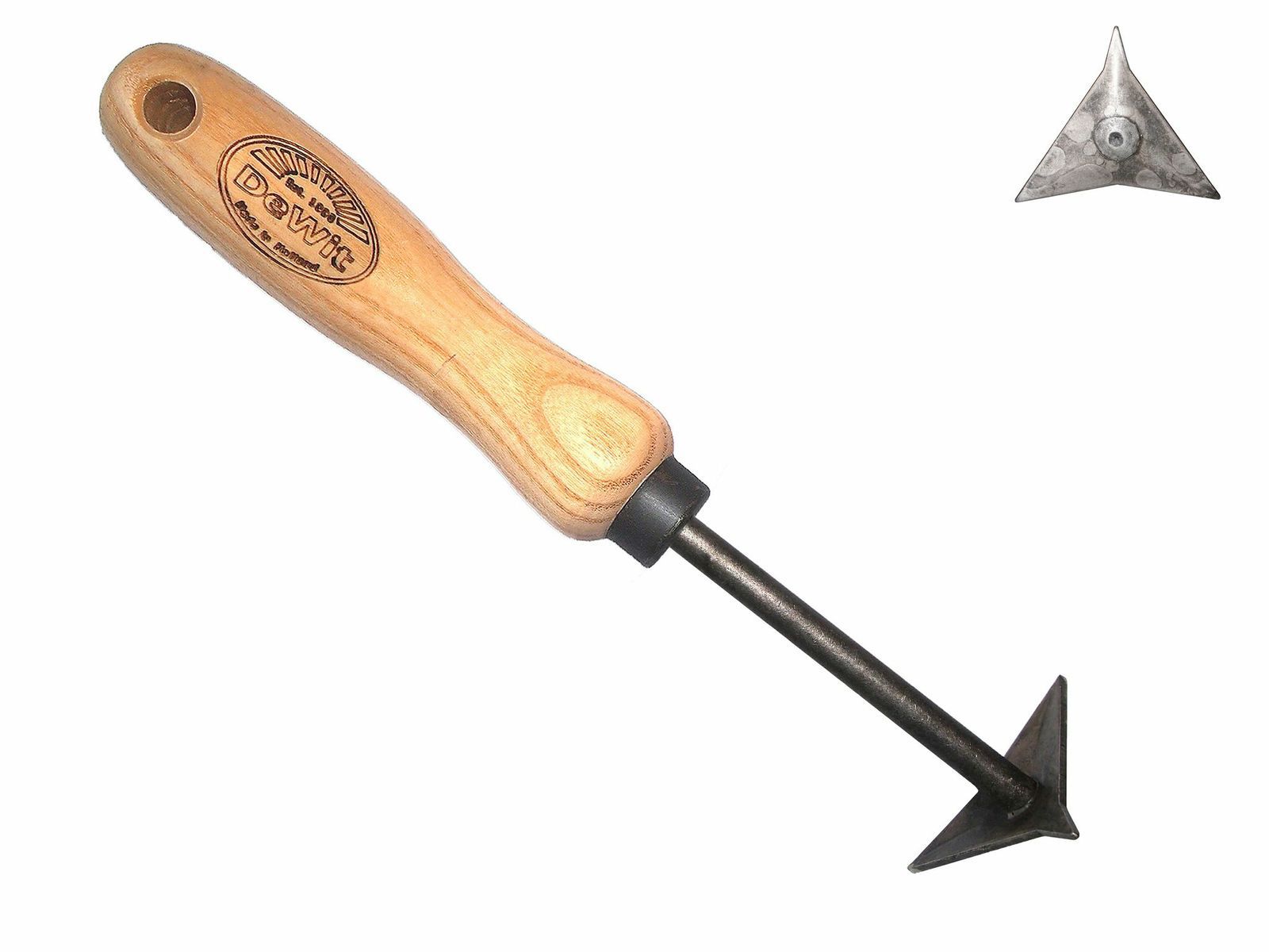 31-0303 Dewit Short Handle Triangle Patio Knife