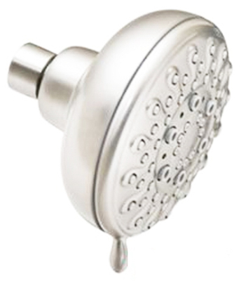 4 In. 5 Function Brushed Nickel Fixed-mount Shower Head