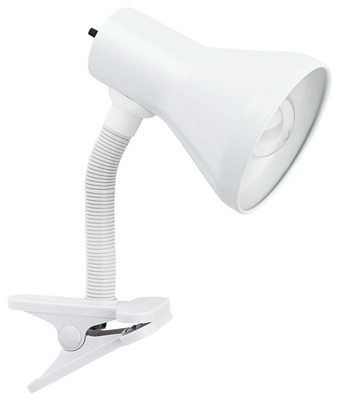 209978 10.25 In. White Clip Lamp