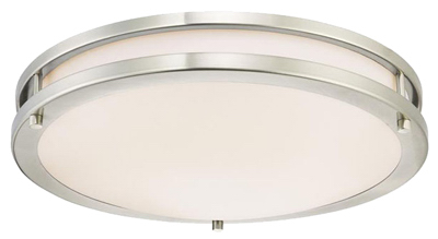 Masterchem 210702 15.75 In. Brushed Nickel Led Dimmable Ceiling Fixture