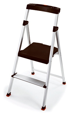 205040 2 Step Lightweight Aluminum Step Stool With Project Top