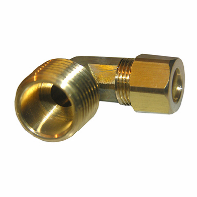 208059 0.375 Compresion X 0.5 Male Pipe Brass Elbow