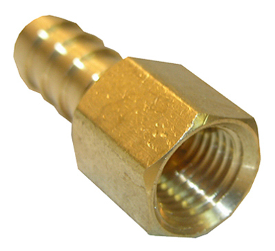 0.25 Female Pipe Thread X 0.375 Barb Adapter