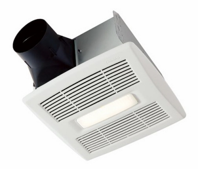 208284 Single-speed Bath Fan Light, White