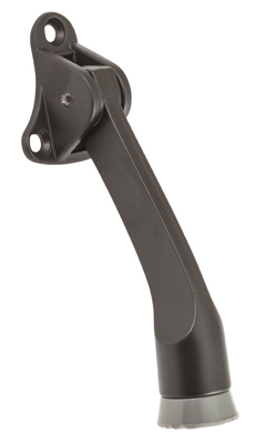 4 In. Oil Rubbed Bronze Kickdown Door Stop