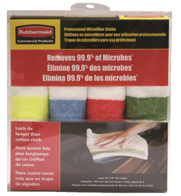 209278 Sanitizer Safe Microfiber Cloths - Pack Of 4