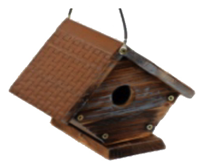 True Value 208965 Rustic Wren Bird House With Metal Roof