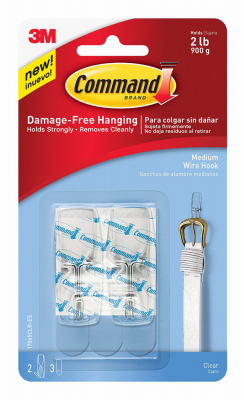 True Value 207072 Command Clear Medium Wire Toggle Hook