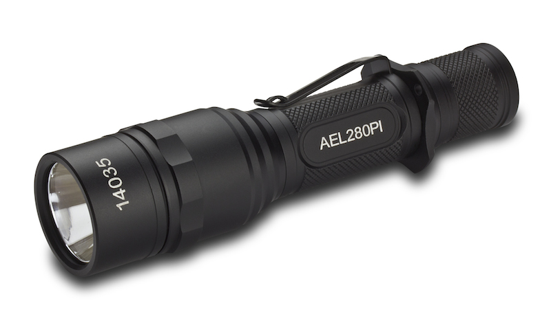 Ael280-pi 280 Lumen Led Rear Switch Tactical Flashlight With On-off Momentary