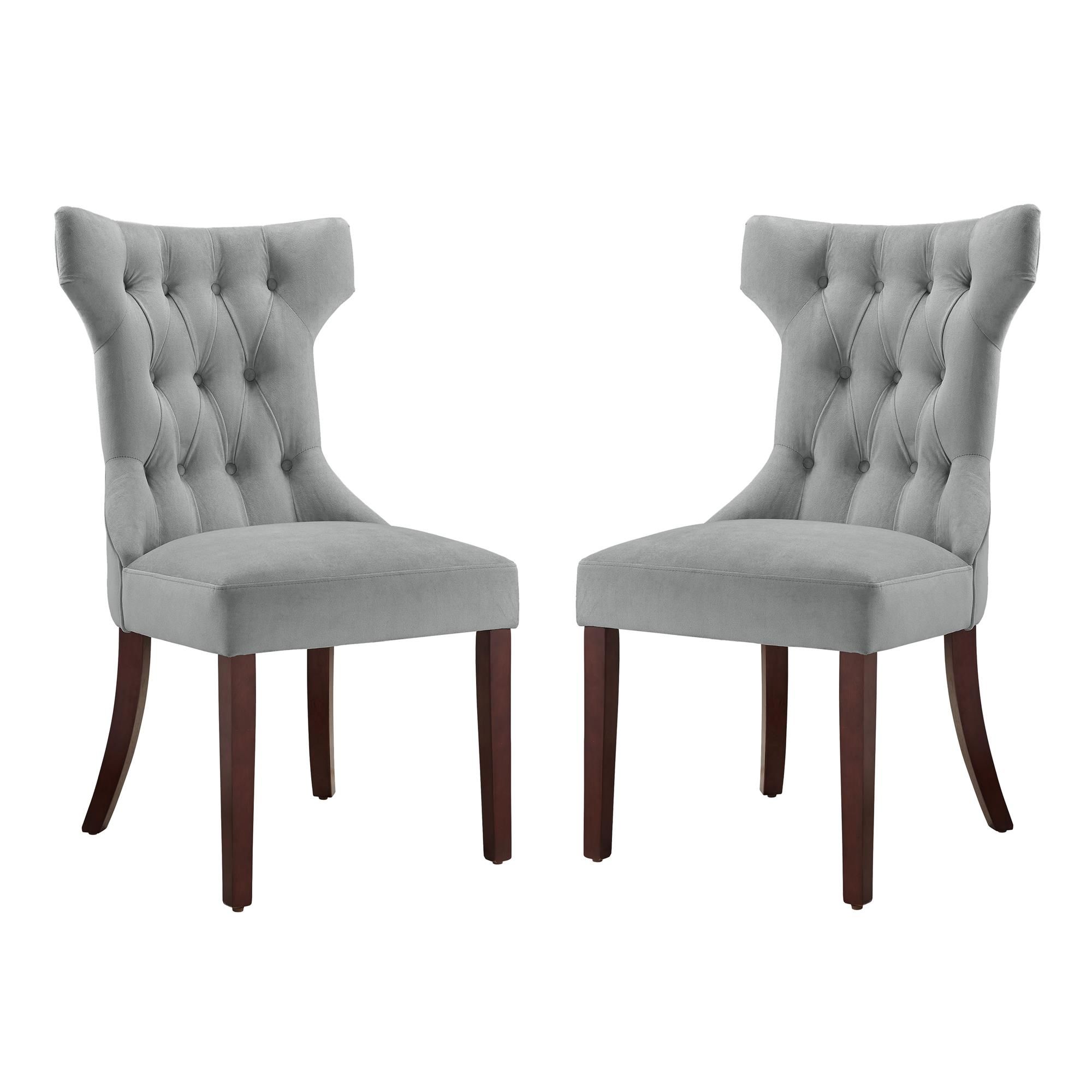 Da6090-pl Clairborne Tufted Dining Chair, Gray