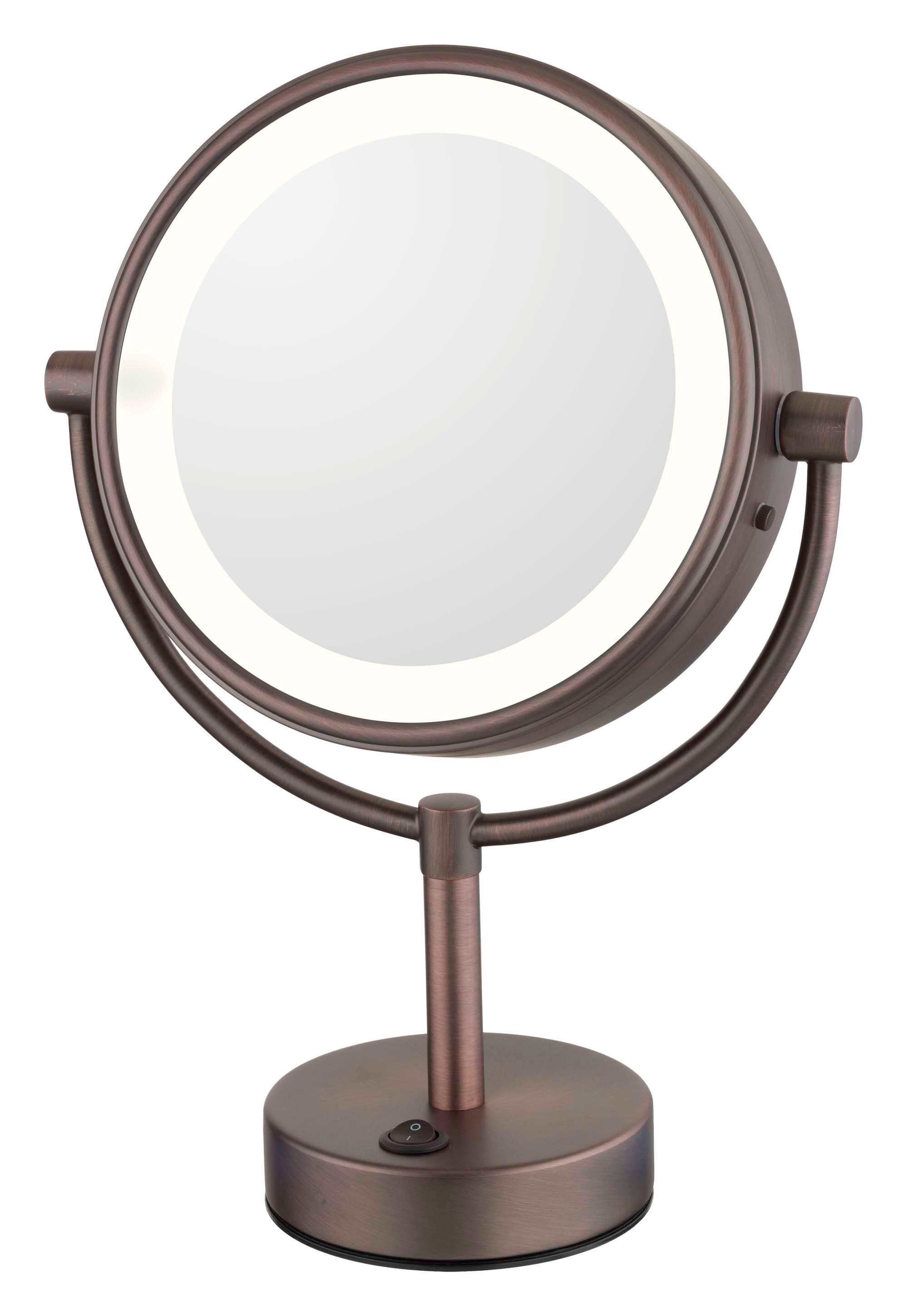 Aptations 745-55-15 Neomodern Led Lighted Freestanding Mirror, Italian Bronze - 5500k