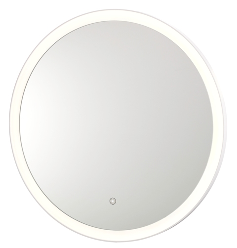 Round Led Backlit Wall Mirror, Glass - 5500k